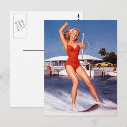 Water-kiefpop Briefkaart (Voorkant / Achterkant)