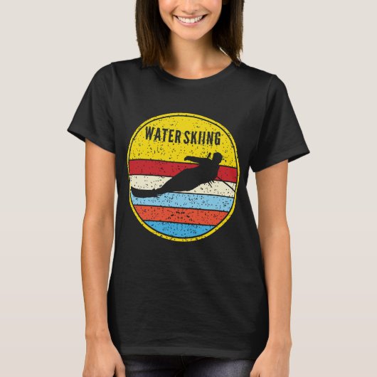 Water-kiembaan Waterski Ski Water T-shirt (Voorkant)