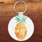 Water- Kleur ananas Sleutelhanger (Voorkant)