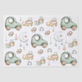 Water Kleur Baby Dingenontwerp Tissuepapier (Voorkant)