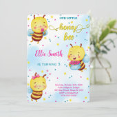 Water Kleur Bij Verjaardagsuitnodiging Kaart (Staand voorkant)