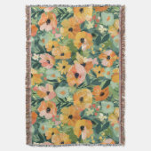 Water kleur bloemenprint all-season gooi deken (Voorkant Verticaal)