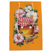  Water kleur Honey Jar Flowers nostalgie Medium Cadeauzakje (Voorkant)
