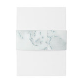 Water Kleur Kaart Trouwuitnodiging Belly Band Uitnodigingen Wikkel (Achterkant Voorbeeld)