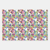 Water kleur Kerstmis Kerstman klok pastel Inpakpapier Vel (Voorkant 2)