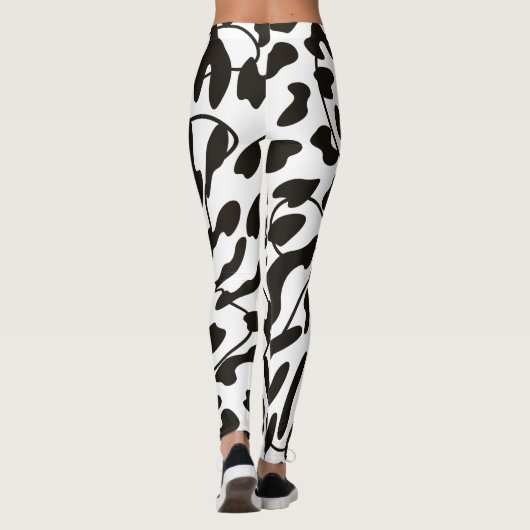 Water kleur koe huid Leggings (Achterkant)