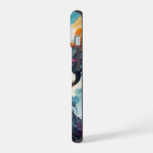 Water kleur landschap landschap telefoonhoesje iPhone 15 case (Linkerkant)