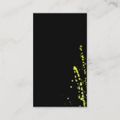 Water Kleur Levendig Groen Expressief Visitekaartje (Achterkant)