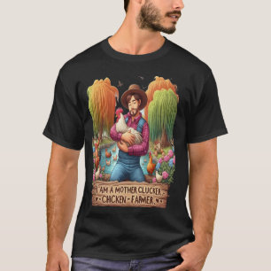 Water Kleur Moeder Kloper Kip Boer T-shirt