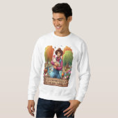 Water Kleur Moeder Kloper Kip Boer Trui (Voorkant volledig)