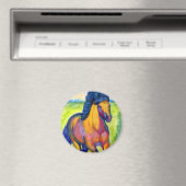 Water Kleur Paard magneten (Insitu (Vaatwasser))