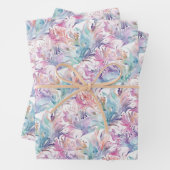 Water kleur patroon Wrapping Paper Flat Sheet (In situ)