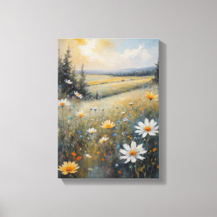 Water Kleur Schilderlandschap Canvas Afdruk