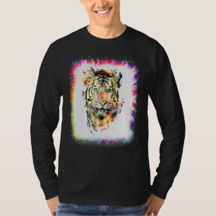 Water Kleur Tijger Liefde R Papa Mama Jongen Meisj T-shirt