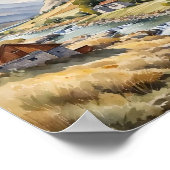 Water kleur vallei print (Hoek)