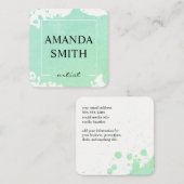 Water Kleur Vierkante Visitekaartje (Voorkant / Achterkant)