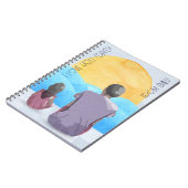 Water kleur Zee uitzicht voor papa Notitieboek (Linkerzijde)