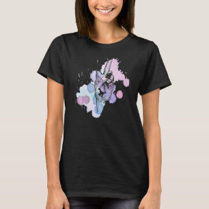 Water Kleuren Vrouwen Vrede Hand Teken Vrede T-shirt