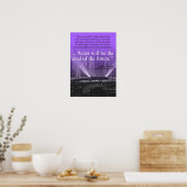 Water...kolen van de toekomst - Poster ( paars ) (Keuken)