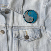 Water Konijn Ronde Button 5,7 Cm (In situ)