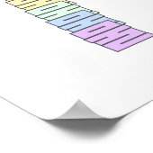 Water - Koreaanse taal - 물 - Water in het Koreaans Poster (Hoek)