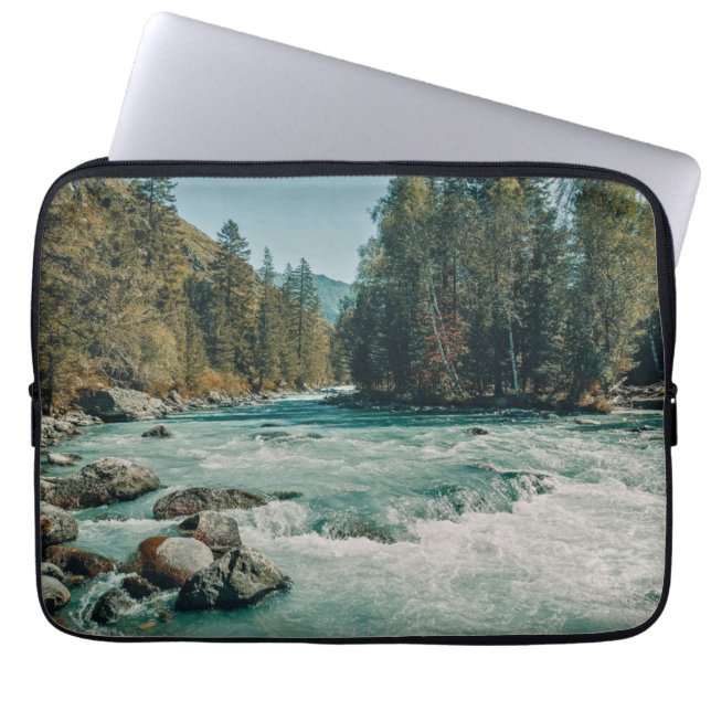 Water Kucherla River, Altai Mountains Laptop Sleeve (Voorkant)