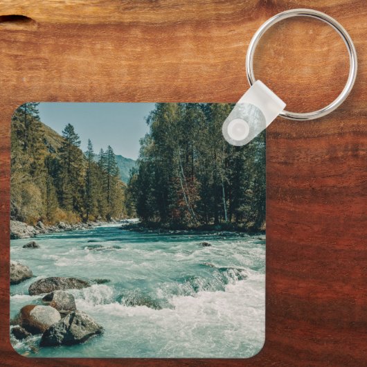 Water Kucherla River, Altai Mountains Sleutelhanger (Achterkant)