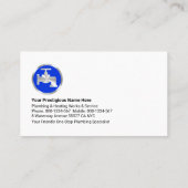 Water laat gouden kraanlaag vallen visitekaartje (Achterkant)