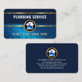 Water laat gouden leidingen vallen visitekaartje (Voorkant / Achterkant)