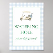 Water Label Golf Theme Poster (Voorkant)
