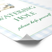 Water Label Golf Theme Poster (Hoek)