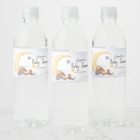 Water Labels for baby shower. Waterfles Etiket (Flessen)