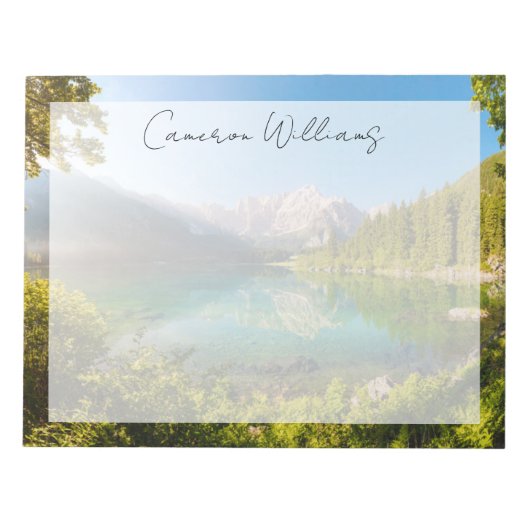 Water Lago di Ffabriek Mount Gangart Julian Alps Notitieblok (Voorkant)
