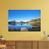 Water | Lai da Vons Switzerland Canvas Afdruk (Insitu (Woonkamer))