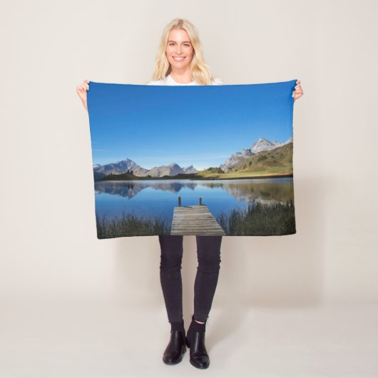 Water | Lai da Vons Switzerland Fleece Deken (In situ)