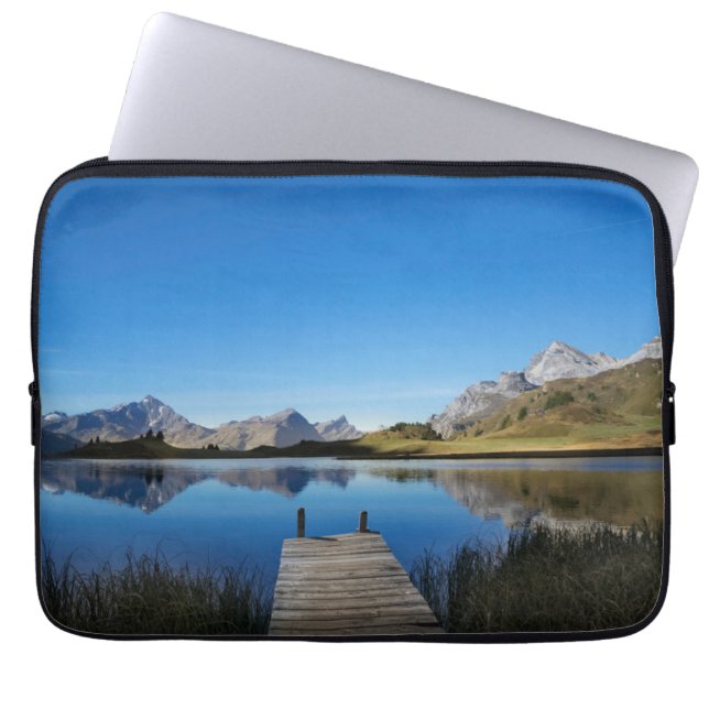 Water | Lai da Vons Switzerland Laptop Sleeve (Voorkant)