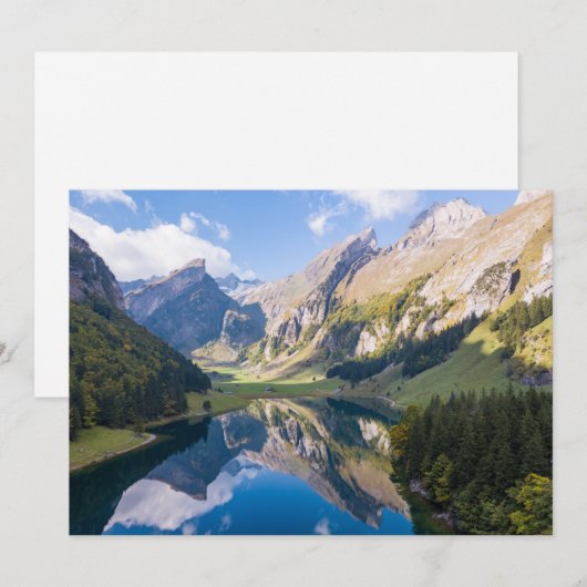 Water | Lake Alpsee Switzerland Bedankkaart (Voorkant / Achterkant)