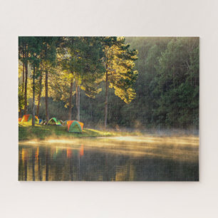 Water Lake in Meahongson, Thailand Legpuzzel