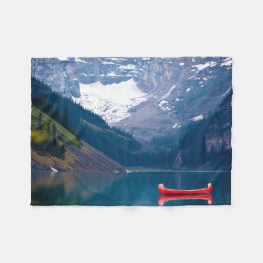 Water Lake Louise Canadian Rocky Mountains Fleece Deken (Voorkant (Horizontaal))