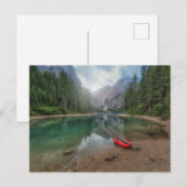 Water Lake South Tirol, Italië Briefkaart (Voorkant / Achterkant)