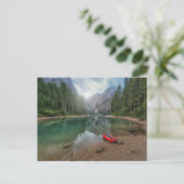 Water Lake South Tirol, Italië Briefkaart (Staand voorkant)