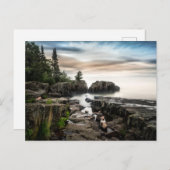 Water Lake Superior Grand Marais, Minnesota Briefkaart (Voorkant / Achterkant)