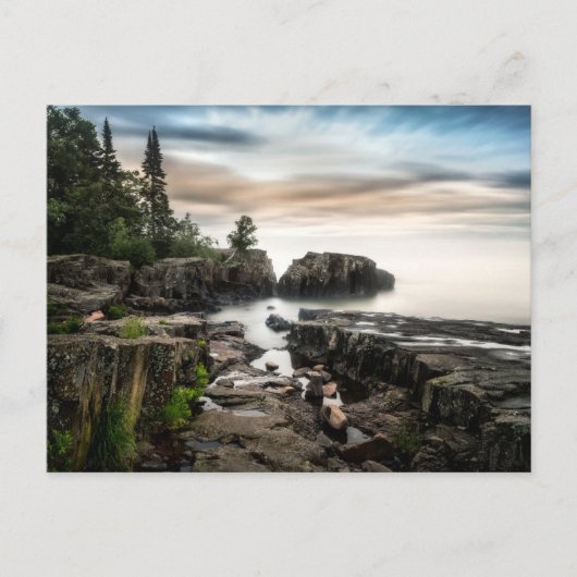 Water Lake Superior Grand Marais, Minnesota Briefkaart (Voorkant)