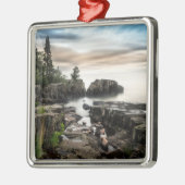 Water Lake Superior Grand Marais, Minnesota Metalen Ornament (Links)