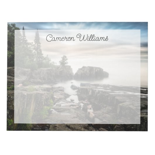 Water Lake Superior Grand Marais, Minnesota Notitieblok (Voorkant)