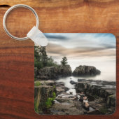 Water Lake Superior Grand Marais, Minnesota Sleutelhanger (Voorkant)