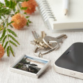 Water Lake Superior Grand Marais, Minnesota Sleutelhanger (Zijkant)