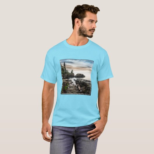 Water Lake Superior Grand Marais, Minnesota T-shirt (Voorkant volledig)