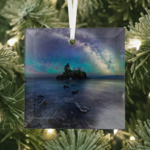 Water Lake Superior Minnesota Glas Ornament