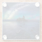 Water Lake Superior Minnesota Glazen Onderzetter (Achterkant)